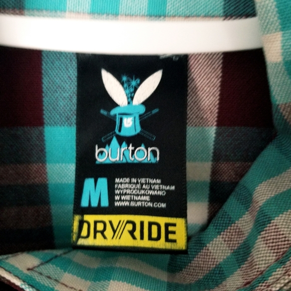 Burton Womens Plaid Button Up - Picture 5 of 5